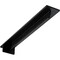 Ekena Millwork Heaton Hidden Support Steel Bracket w/ 16" Support Depth, Powder Coated Black 3"W x 20"D x 2"H BKTM03X20X02HEPBL - alternate 1